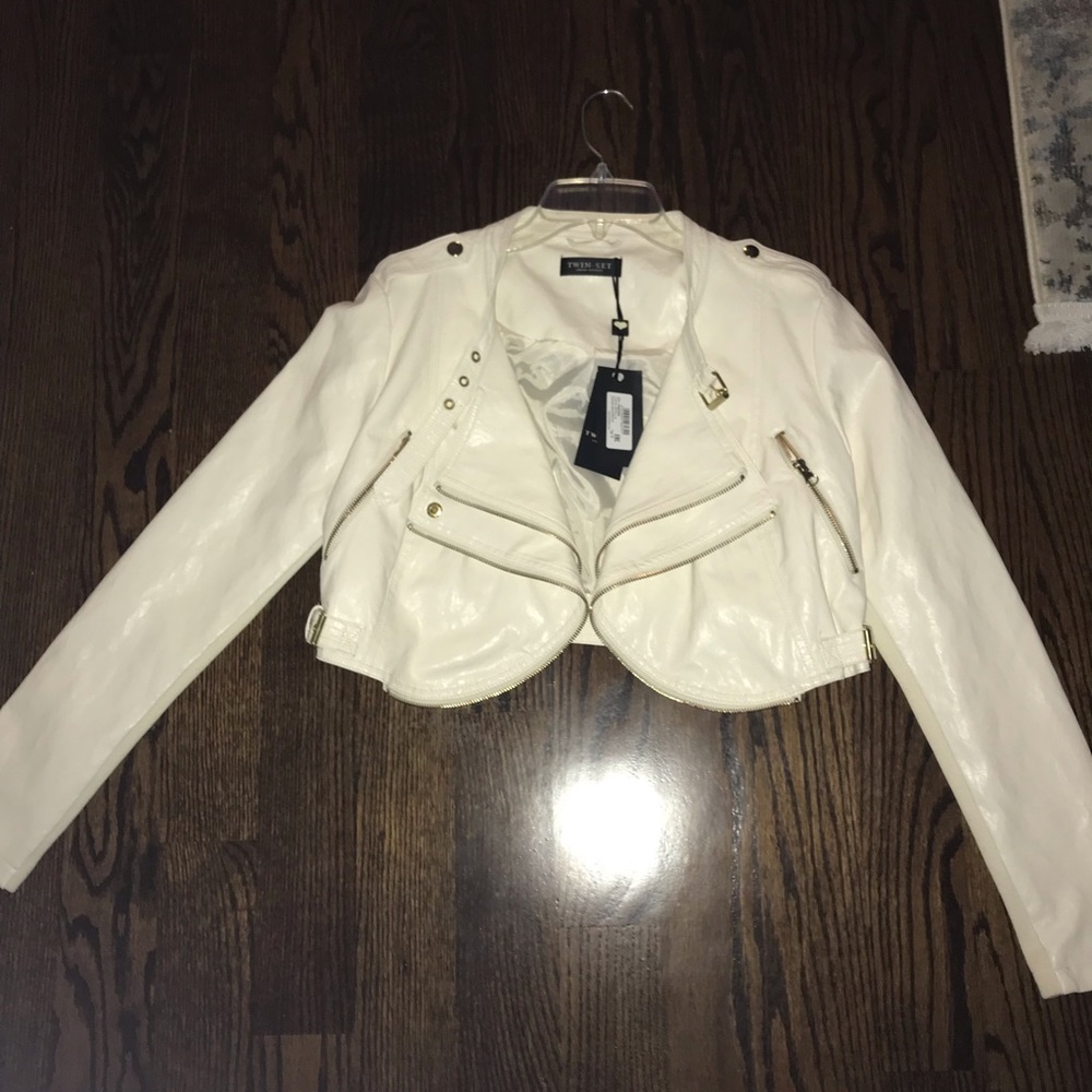 White Italian Leather Jacket